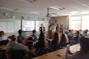 Presentation at Bishop Manogue High School,Reno,NV