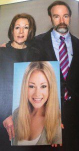 EndDD founders, Joel Feldman and Dianne Anderson,  holding a picture of their daughter, Casey Feldman, who was killed in 2009 by a distracted driver