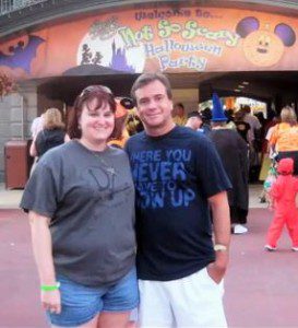 Heather & her fiance', Patrick at Disney World