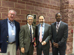 L: Alvin Hampton & Supt. Eric Williams (LCPS),Joel Feldman (EndDD) & Nick Worrell (NTSB)