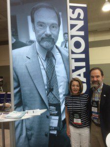 Quite a surprise to see this poster in the exhibit hall. Joel Feldman and his wife, Dianne Anderson