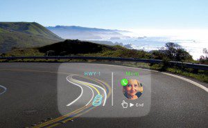 The split screen allows drivers to observe multiple images and information simultaneously. 