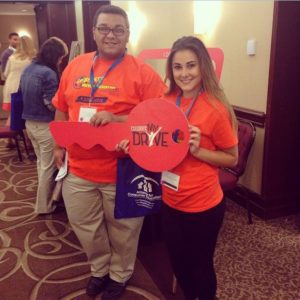 Edison, NJ SADD students Julian & Alyssa