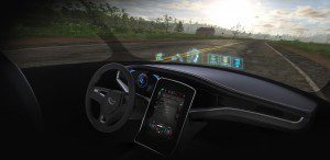 Washington Post: A drawing of a dashboard and windshield as designed by engineers at Visteon. (Handout/Courtesy of Visteon)