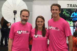 David Kidd (R), Michele Brycleand and Joel Feldman the day before ther race